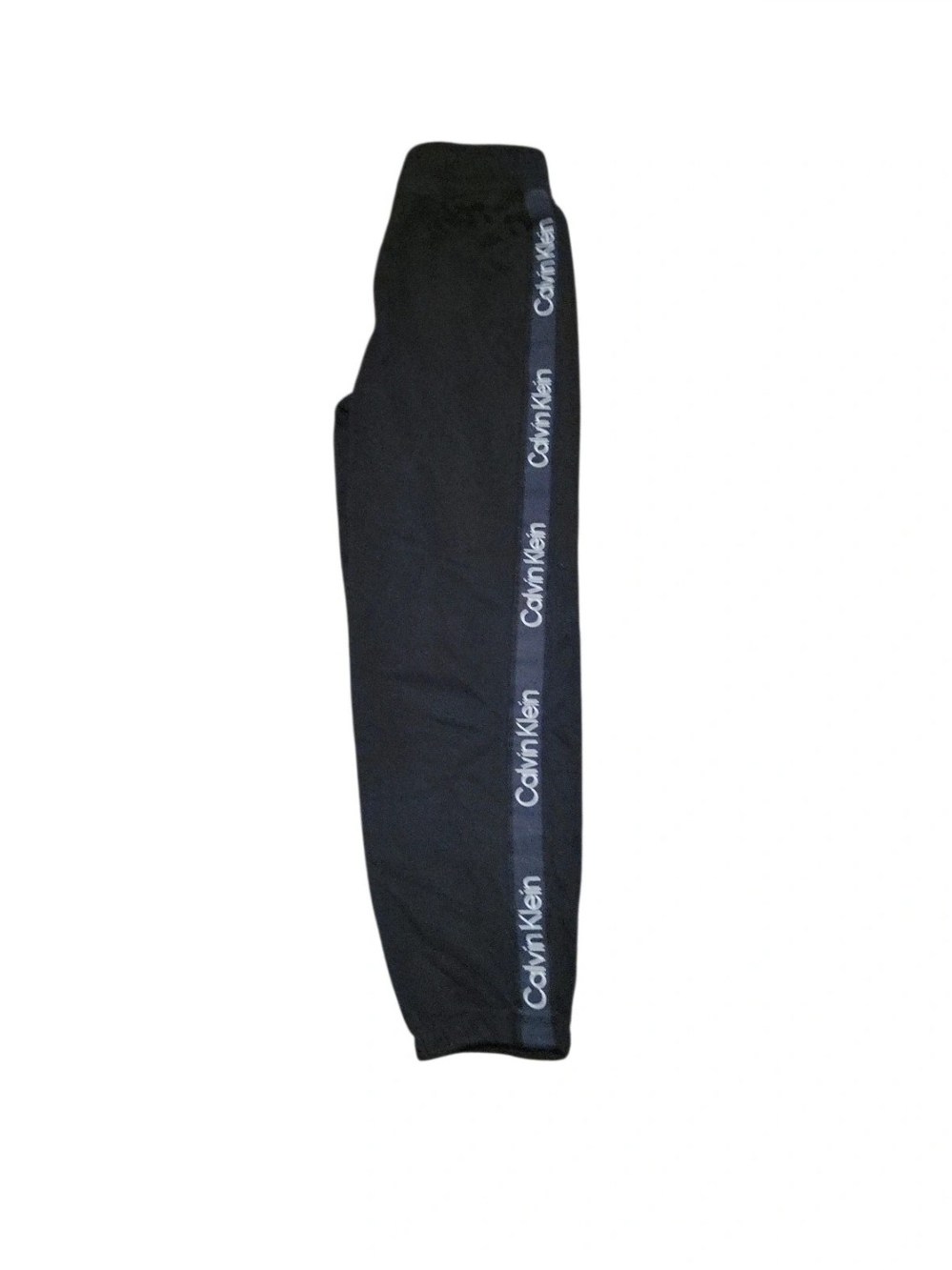 Calvin Klein Womens Black Sweatpants with Side Logo Tape. Small